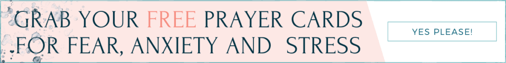 praying to overcome fear banner to click on