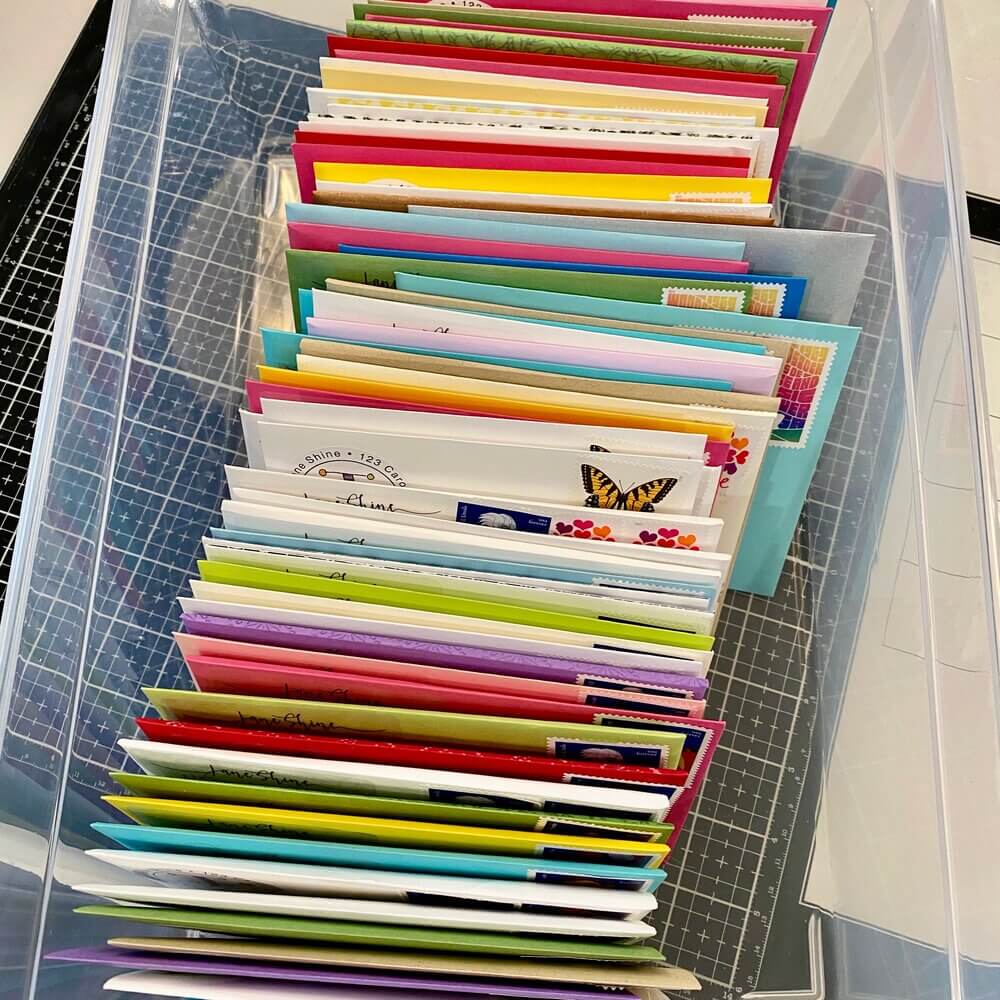 Mailing 100 cards for Covid-19