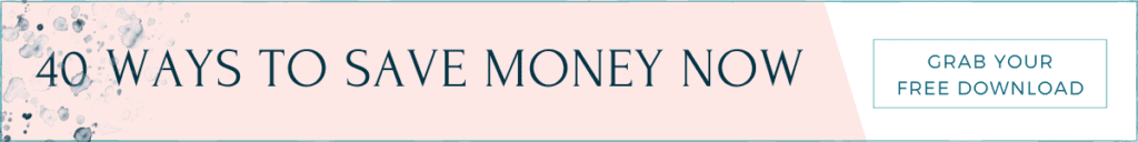 40 ways to save money now banner for opt-in