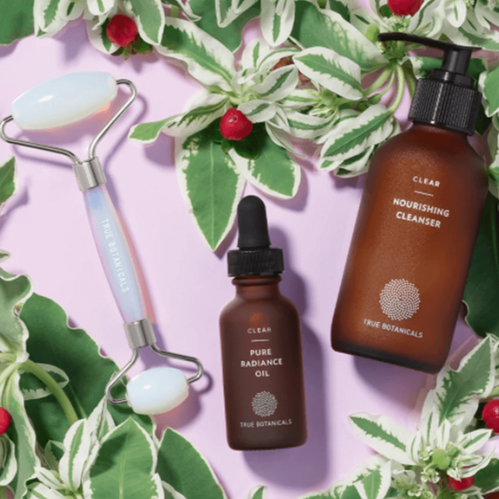 true botanicals facial cleanser and radiance oil