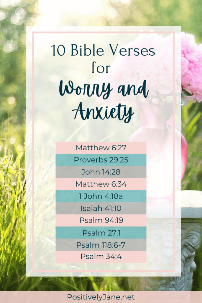 10 scriptures for fear and anxiety