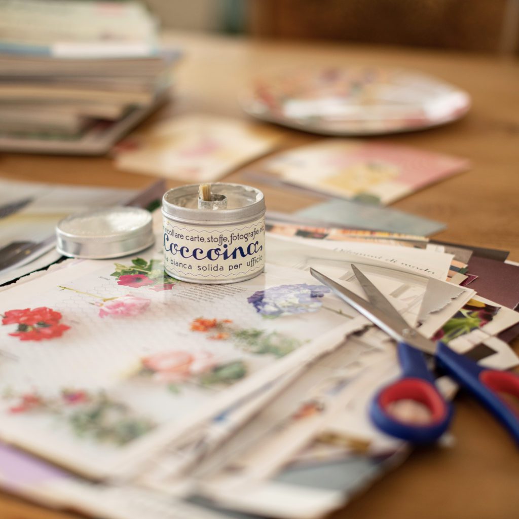misc craft supplies spread out on a table | the little things in life add up 1 | Positively Jane