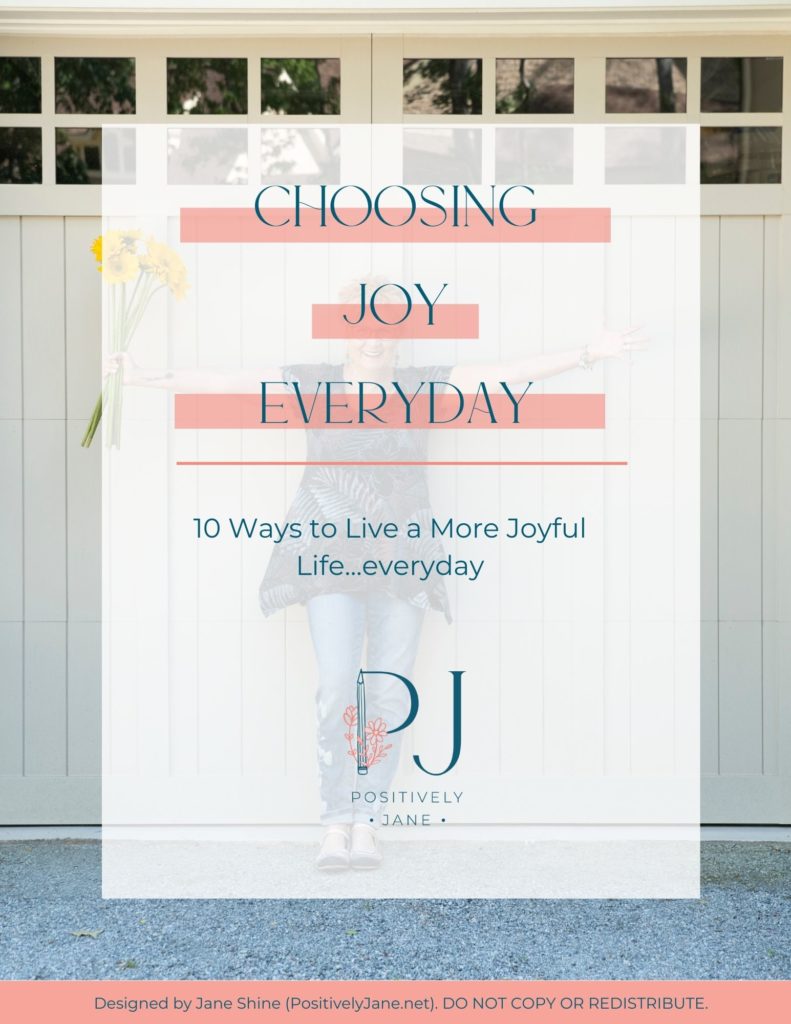 cover of '10 ways to live a more joyful life' download | what is joyful living | Positively Jane 