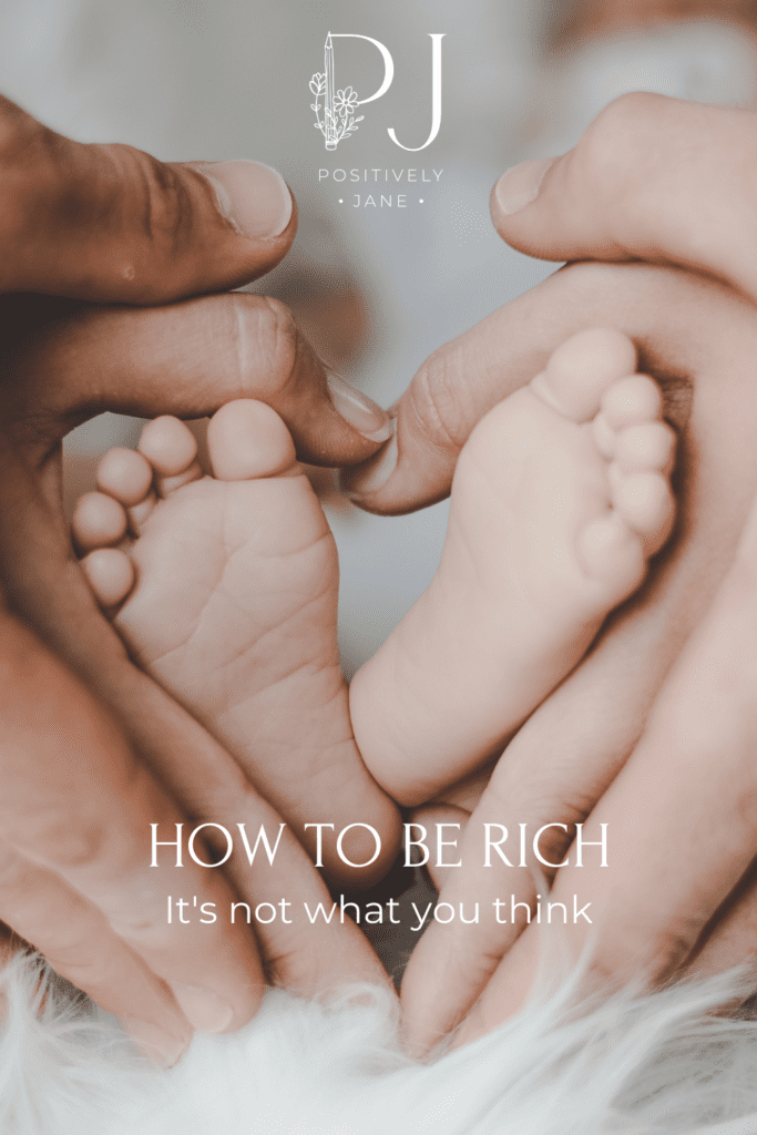 how to be rich pin for Pinterest | Positively Jane  